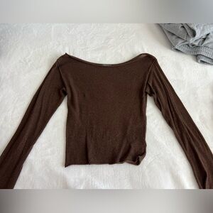 Wild fable brown long sleeve top, Size S, never worn